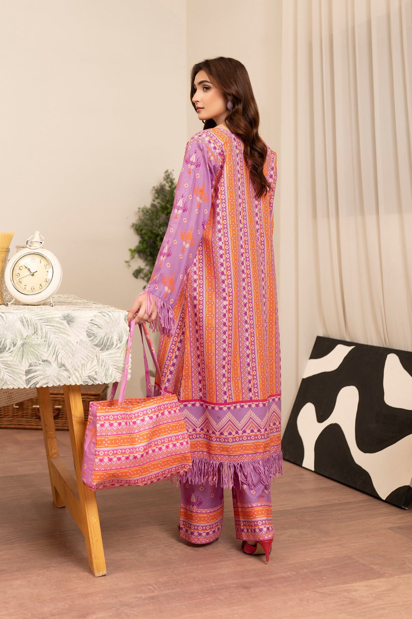 2 Piece Wisteria Unstitched Self Jacquard Lawn