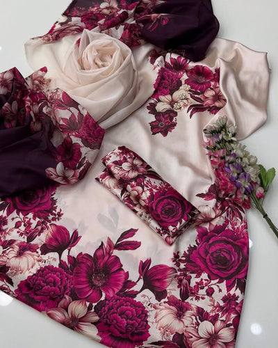 3pc &nbsp;Shamooz Silk Fabric detail&nbsp;