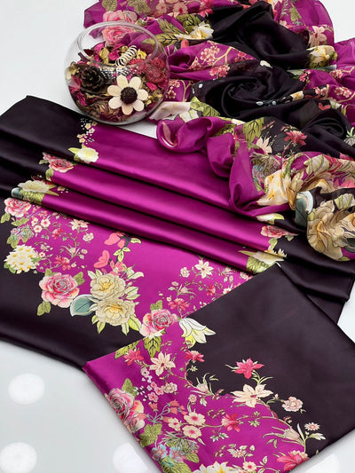 3pc  Shamooz Silk Fabric detail